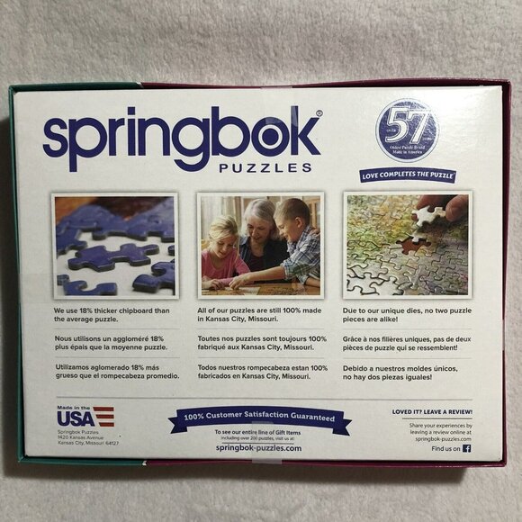 Springbok Puzzle 500 Pcs Jigsaw Sewing Box Button Thread Complete Difficult Hard - Picture 2 of 10